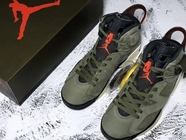 Reps TB CN1084-200 Medium Air Travis x Jordan Olive Scott 6 0713